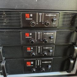 New Audiocenter Amplifiers Amp Rack With 4 New Amplifiers 