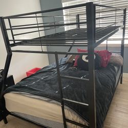 Twin Over Queen Bunk Bed 
