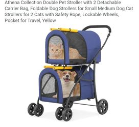 Double pet stroller NEW