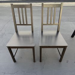 Set of 2 IKEA STEFAN Solid Wood Chairs Very Good Condition