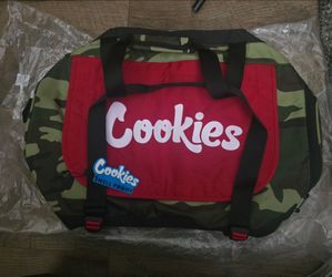 Cookies sf NEW PARKS UTILITY camo/ red Duffle Bag"NO SMELL" BALLER CAMO BAG