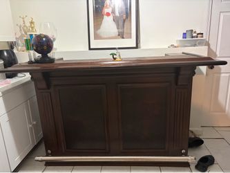 Bar with mirror