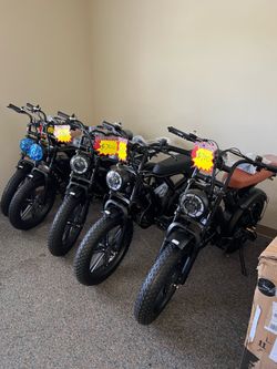 Open Box, Fully Assembled E-bike, TST Moped Styled Electric Bikes