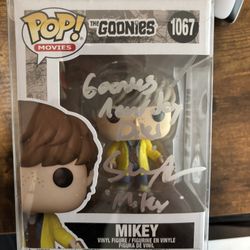 Goonies Funko Pop Signed By Sean Astin “Mikey”