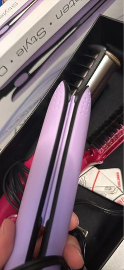 Purple Hair Straightener Flat Iron