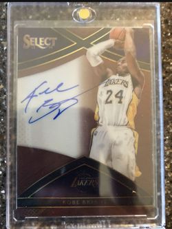Kobe autograph card