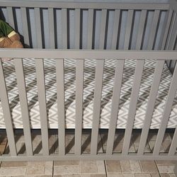 Baby Crib Grey Color Excellent Condition