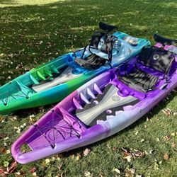 Two Perception 10’9 Hangtime Kayaks