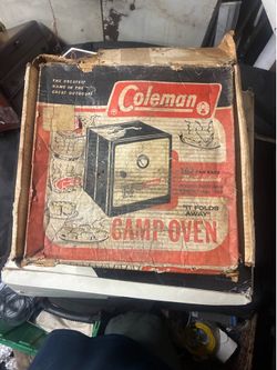 Vintage Coleman Folding Camp Oven Model 5010A700 With Original Box