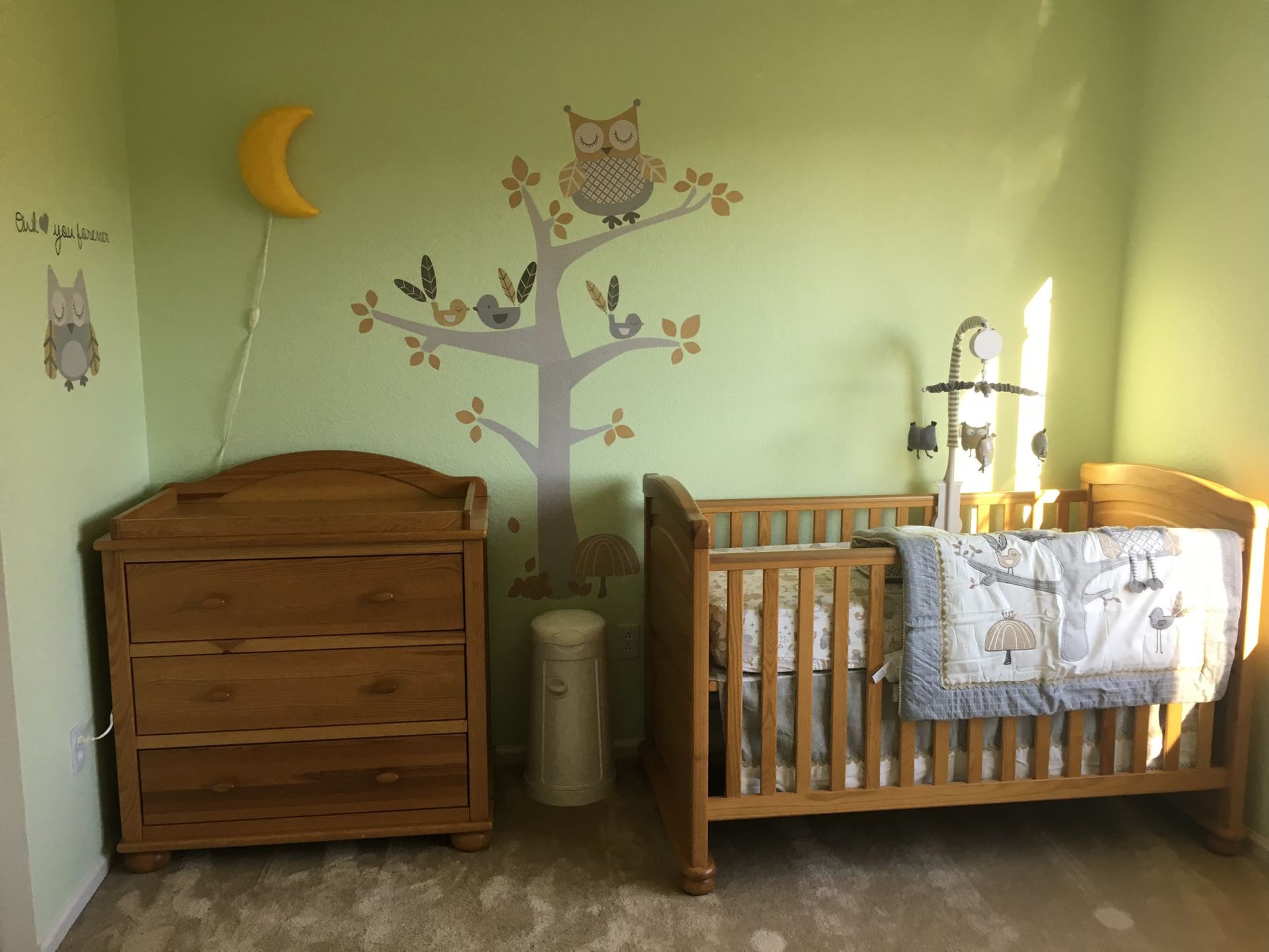Baby Crib/Toddler Bed And Changing Table/Dressor 