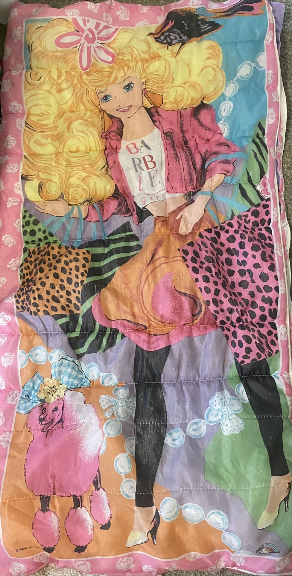 Vintage Barbie Girls Sleeping Bag