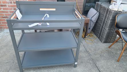 Gray Baby Changing Table