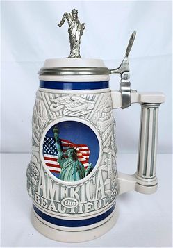 "America the Beautiful" beer stein