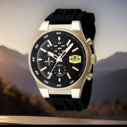 Invicta Chronograph Racing Men's Watch 44mm Black Honeycomb Dial Brand New W/Box