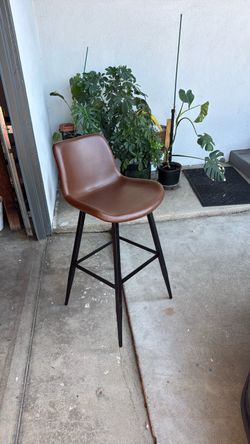 Leather bar stools