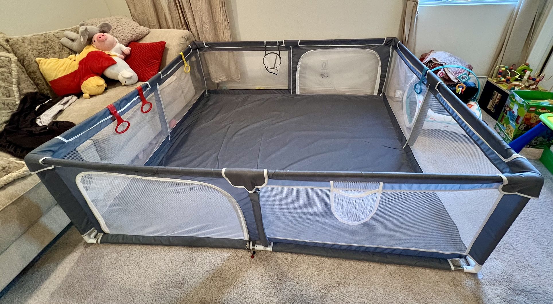 Baby Playpen, Kids Large Playard With Pit Balls