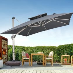 10' x 10' Square Cantilever Umbrella