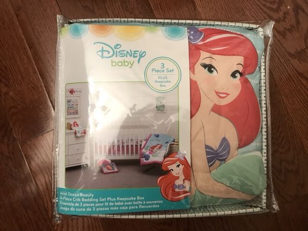 Disney Ariel The Little Mermaid Crib Bedding Toddler Bedding Set