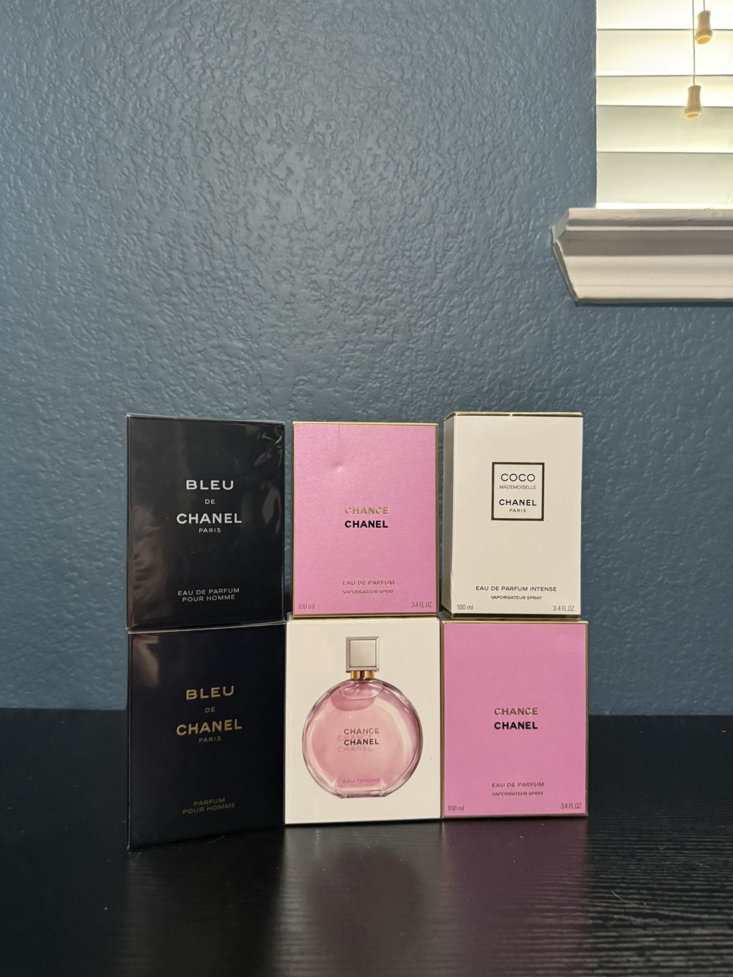Chanel Perfumes (blue Chanel Coco Chanel Chance Chanel)