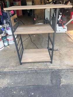 Table with electric outlet