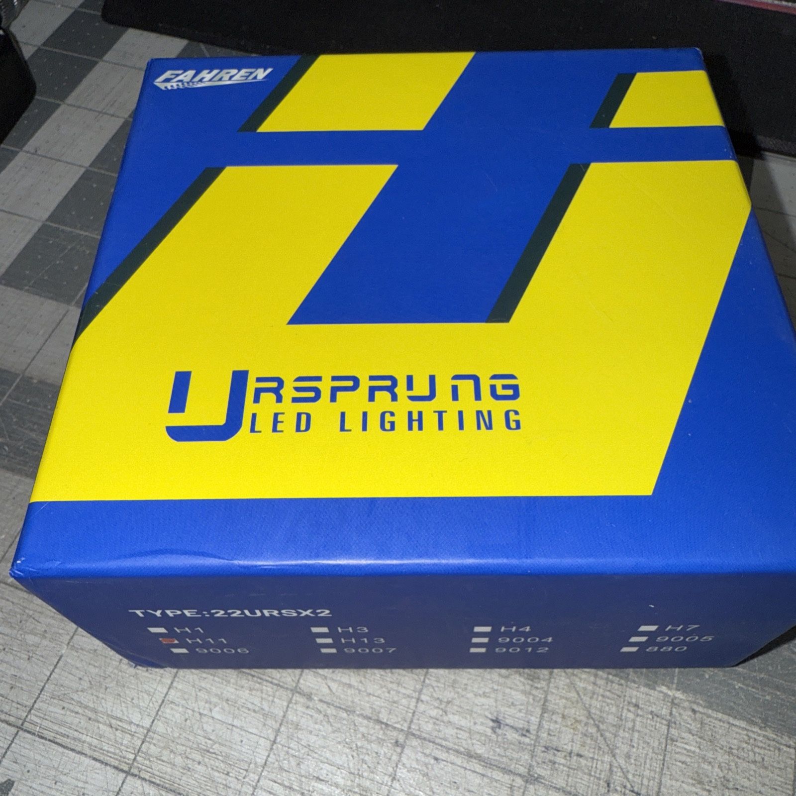 FAHREN URSPRUNG H8 H9 H11LED HEADLIGHT BULBS 80W 16000 LUMENS BRIGHT 6500K WHITE