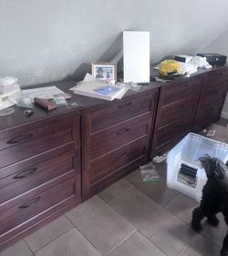 Dresser - IKEA SONGESAND brown 6-drawer dresser