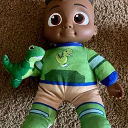 CoComelon My Friend Cody Doll With Dinosaur Plush