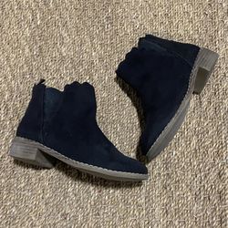 Gap Kids Girls Black Suede Ankle Boots Size 12