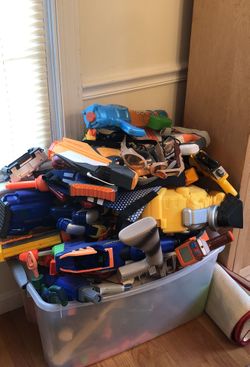 Nerf guns and darts