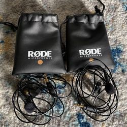 2 Rode Lavalier Go Professional Wearable Mics
