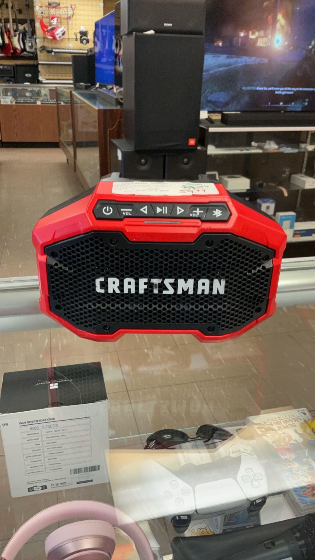 Craftsman 20V max cordless Bluetooth job site speaker