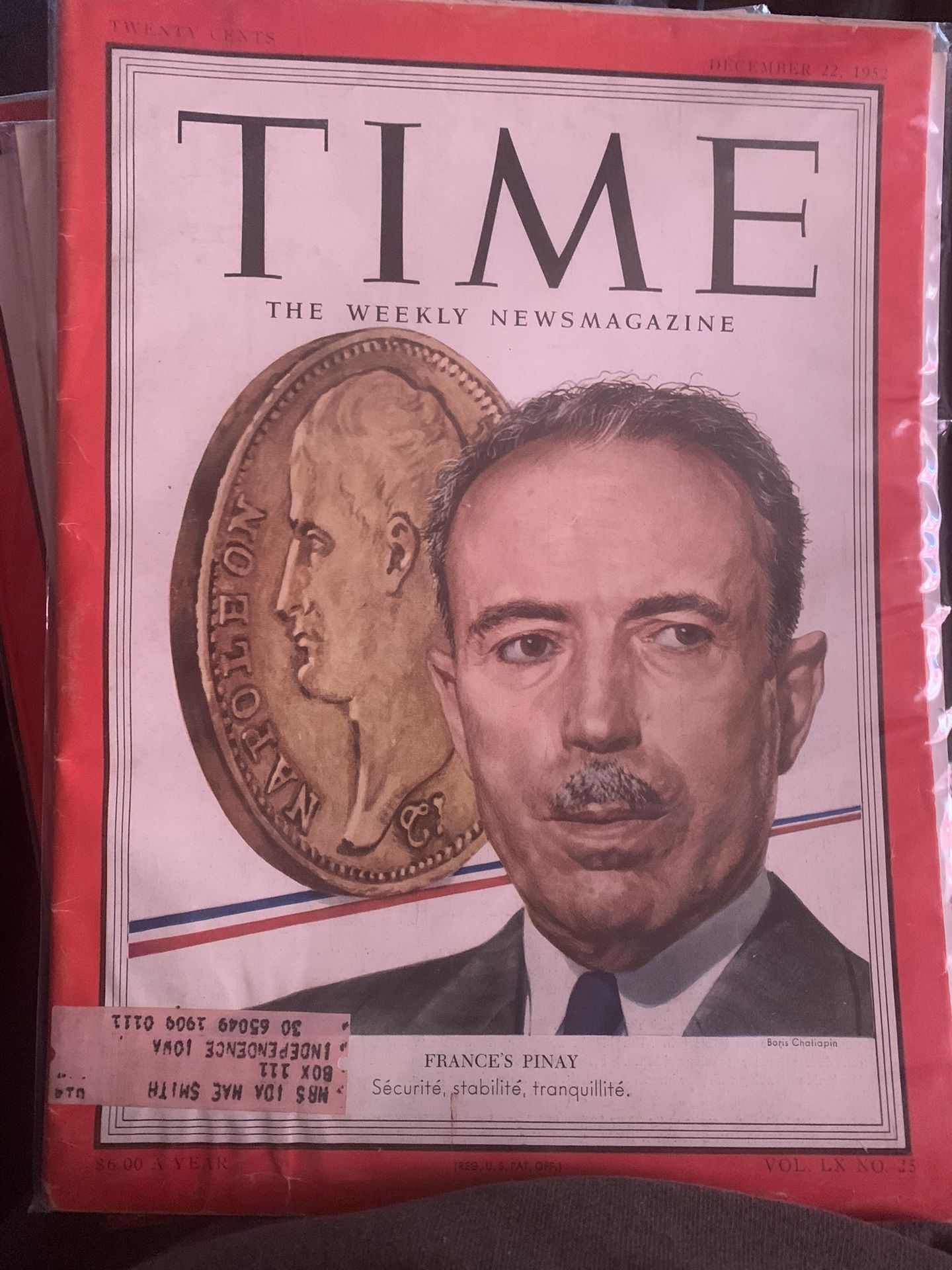 Dec 22, 1952 Time Magazine 