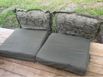 4pc outdoor chair cushions 24x22