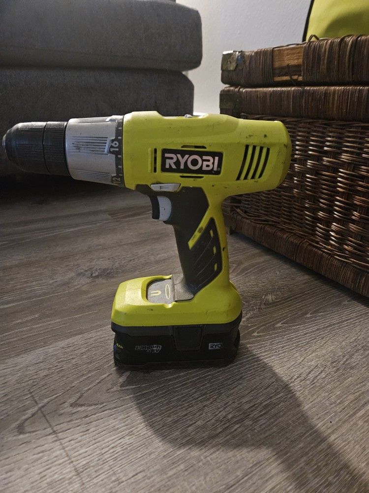 Ryobi Lithium Ion Drill 