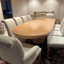 Dining Table With 10 Chairs 