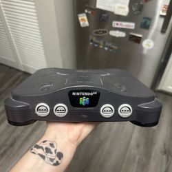 nintendo 64 with 2 vintage games
