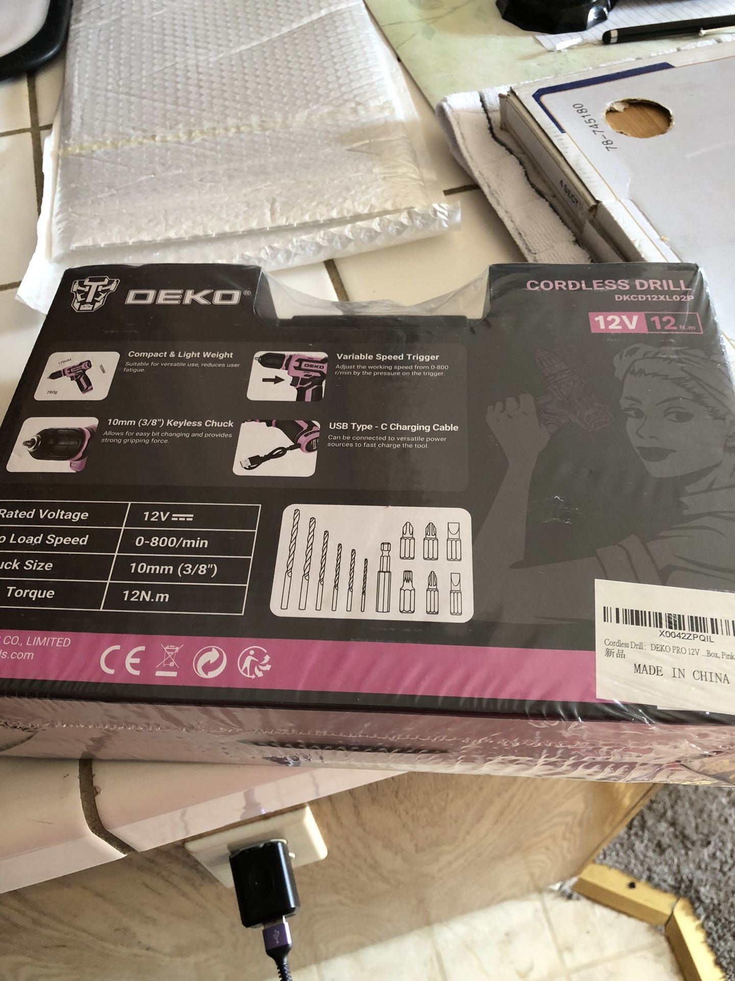 New Cordless Drill & Tool & Gift Set