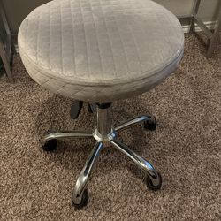 Gray Rolling Stool