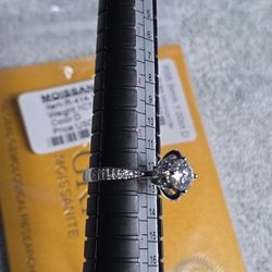 SS925 1CT Moissanite Diamonds Ring Size 9