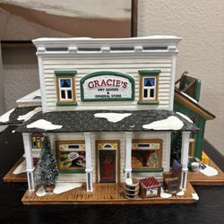 The Original Snow Village - Gracie’s Dry Goods In General Store