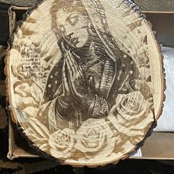 Virgin Mary custom wood Work