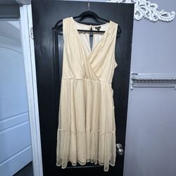 Torrid Gold Metallic Dress 