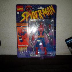 Marvel Legends Spider-Man Retro Card Cyborg Spider-Man Action Figure