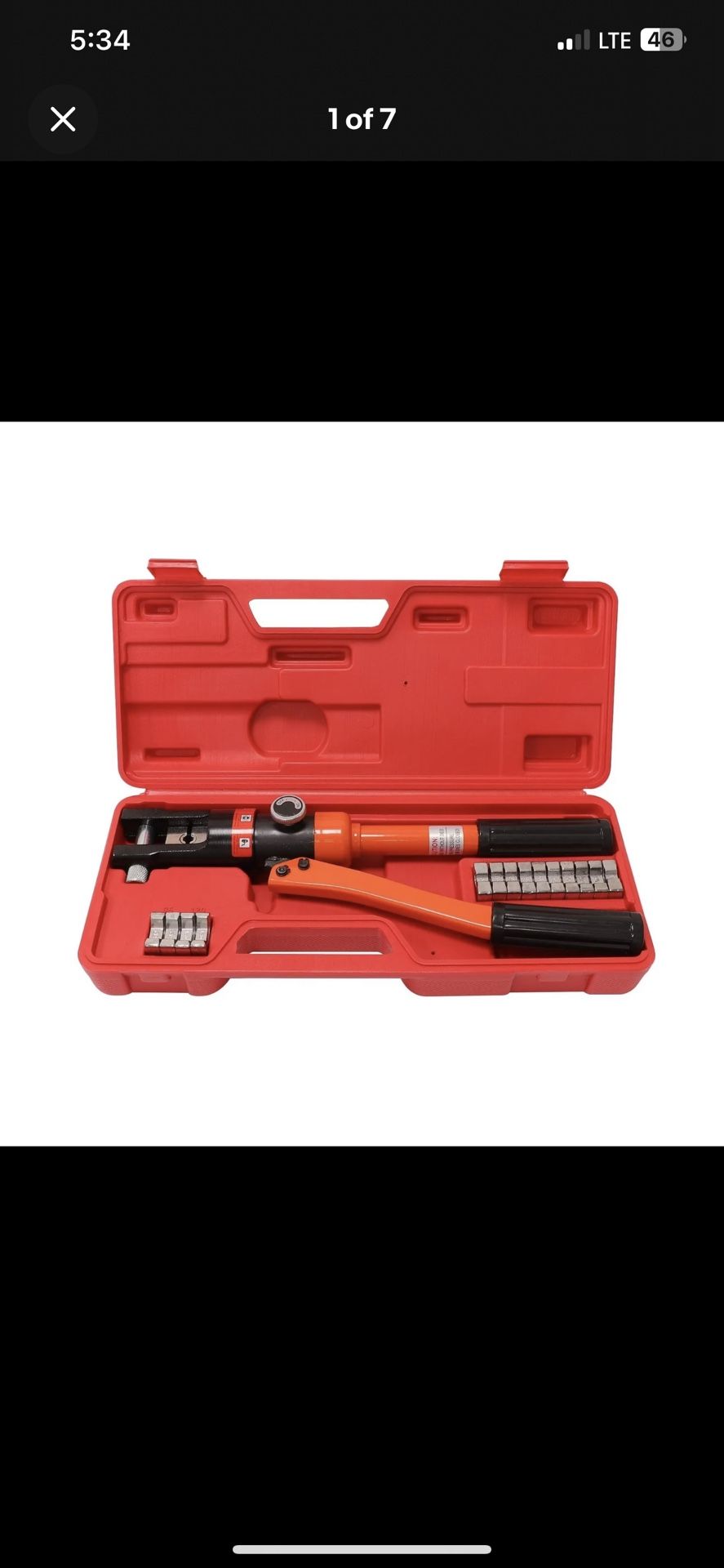 Wbhome Hydraulic Wire Crimper Battery Lug Terminal Cable Crimping Tool