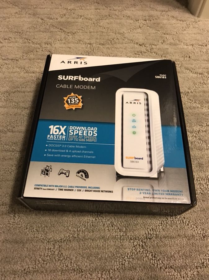 Arris Surfboard Cable Internet Modem SB6183