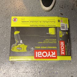 Ryobi D43K 5.5 Amp 3/8 Inch 1,600 RPM Variable Speed Trigger Corded Power Drill