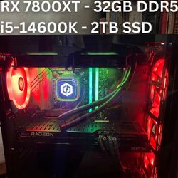 Gaming PC | RX 7800XT, i5-14600k, 32GB DDR5, 2TB NVME SSD