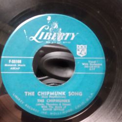 Vintage Chipmunk Song 45 Record