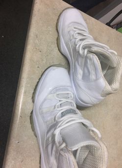 White Jordan's size 12