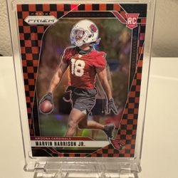 Marvin Harrison Jr. Red And Black Checkerboard